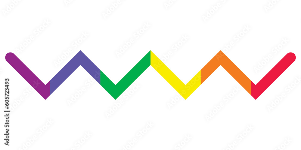 rainbow lgbtq wavy line rainbow lgbtq wavy line