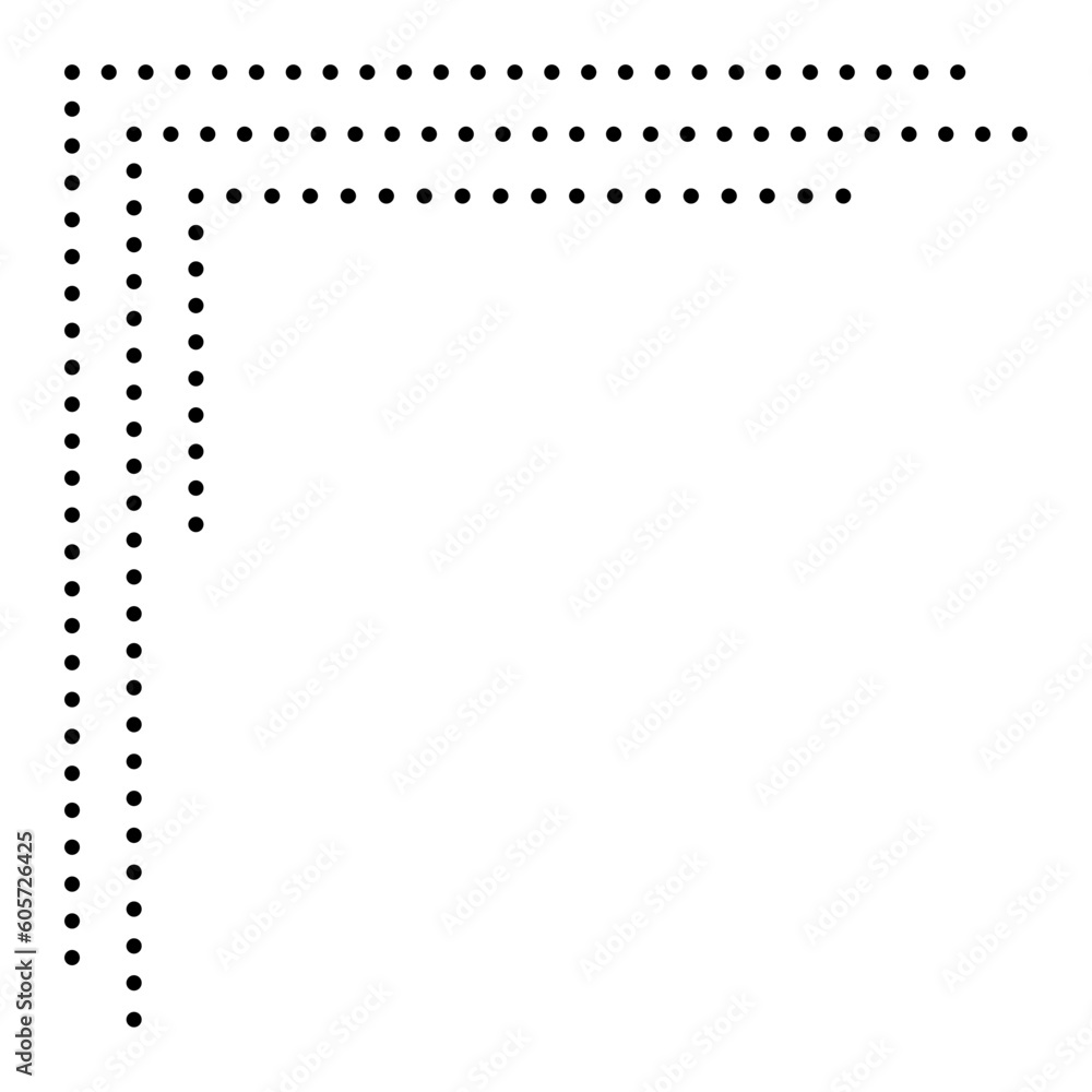 dashed border corner edge dashed border corner edge
