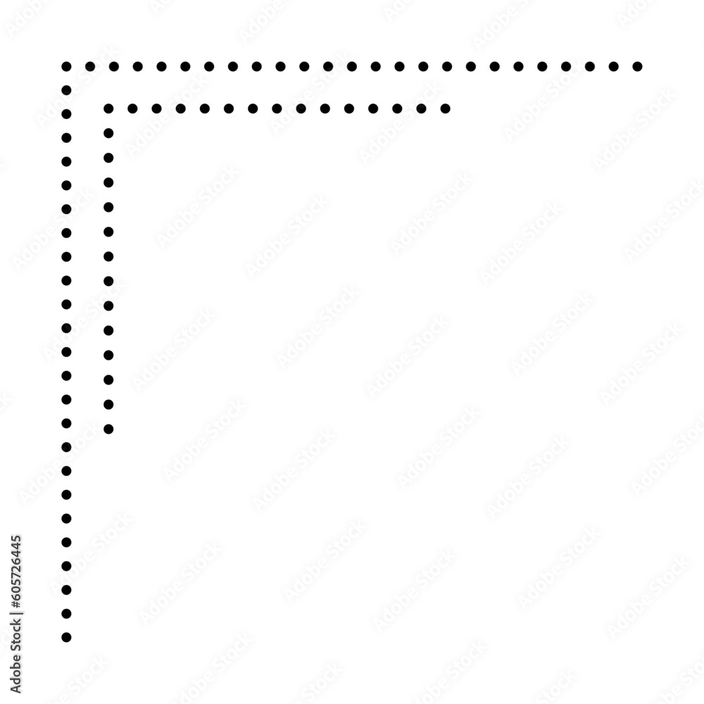 dashed border corner edge dashed border corner edge