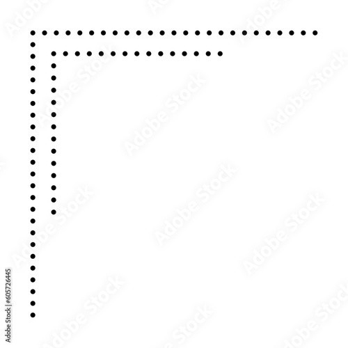 dashed border corner edge