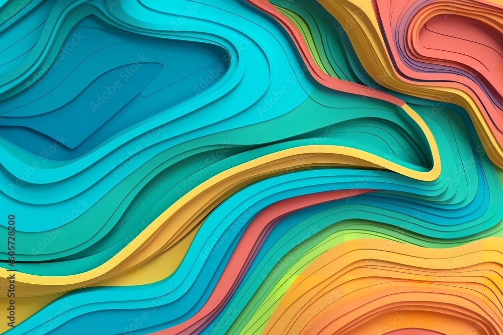 Abstract paper cut art background design Abstract paper cut art background design