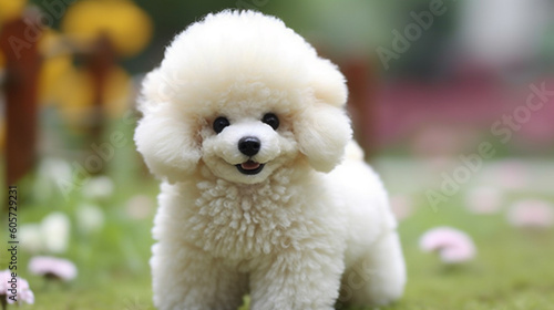 poodle playing in a park