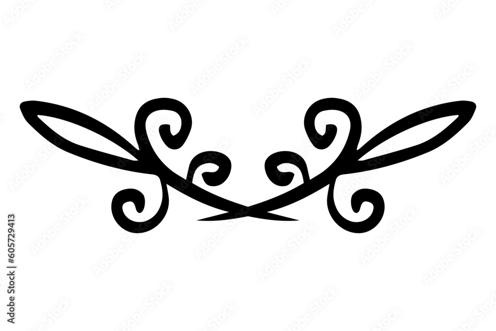 spiral floral decoration spiral floral decoration