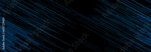 Futuristic technology modern banner design with blue lines. Abstract geometric dark background. Vector illustration