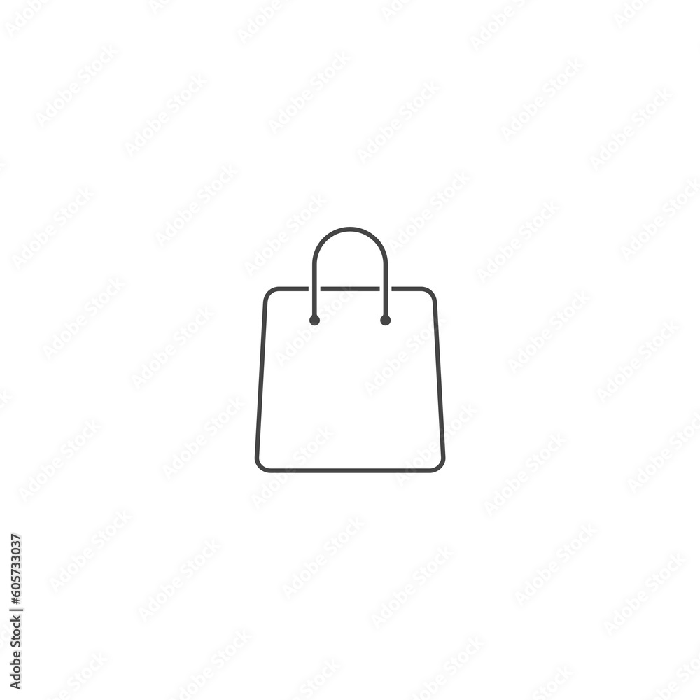 Shopping bag icon isolated on white background. Shopping bag icon isolated on white background.