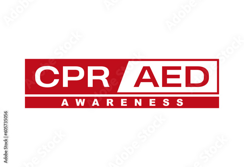 CPR and AED Awareness week background template