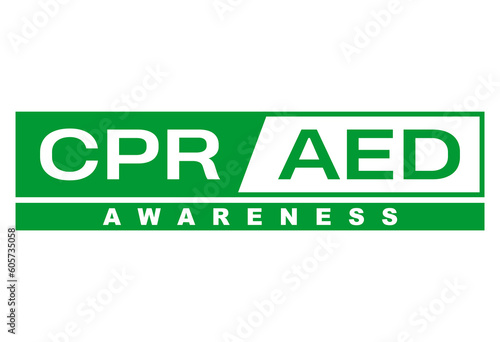 CPR and AED Awareness week background template
