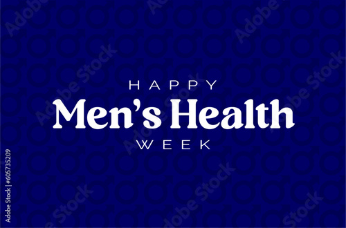 Men's Health Week background template