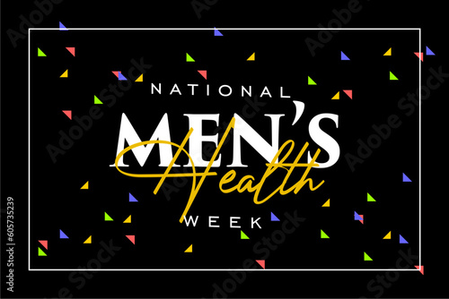 Men's Health Week background template