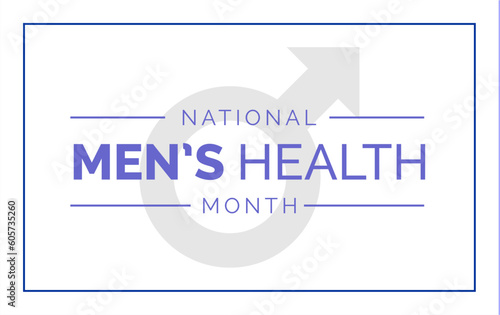 Men's Health Week background template