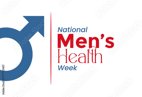 Men's Health Week background template