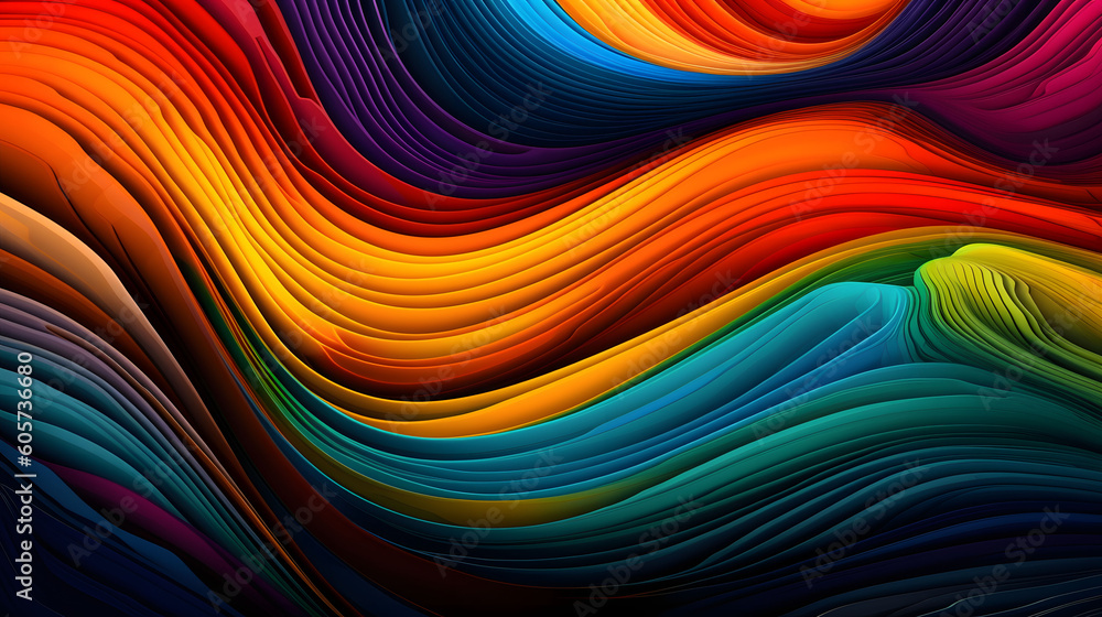 Obraz premium Emotions And Colors (IA Generated)