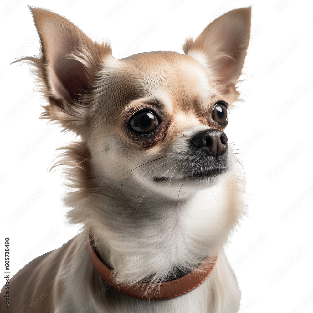 chihuahua isolated on transparent background.