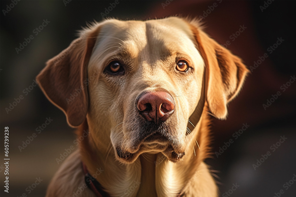 hyper realistic Labrador portrait hyper realistic Labrador portrait