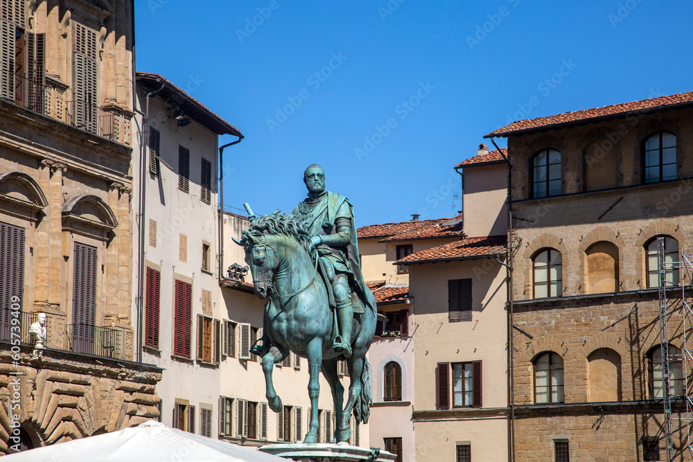 The Equestrian Monument of Ferdinando I is a bronze equestrian statue by Giambologna The Equestrian Monument of Ferdinando I is a bronze equestrian statue by Giambologna