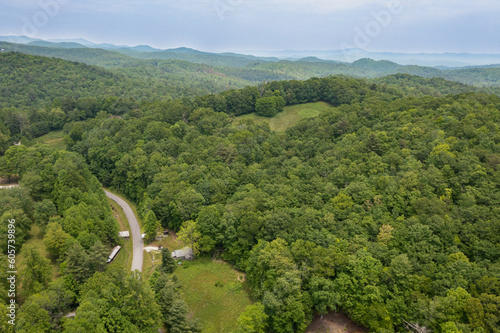 drone mountain views