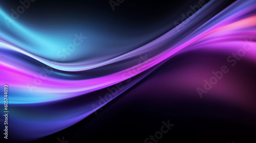 Abstract wave background, trendy pattern, Generative AI