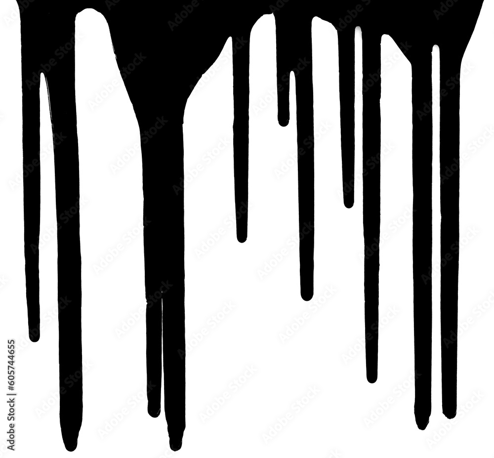 Dripping black stains isolated on white background. Flowing black stains, splashes and drips. Trail and drips black stains close up. abstract illustration Dripping black stains isolated on white background. Flowing black stains, splashes and drips. Trail and drips black stains close up. abstract illustration
