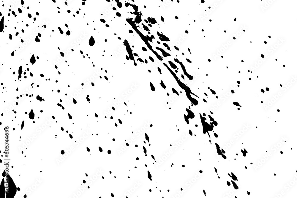 Dripping black stains isolated on white background. Flowing black stains, splashes and drips. Trail and drips black stains close up. abstract illustration Dripping black stains isolated on white background. Flowing black stains, splashes and drips. Trail and drips black stains close up. abstract illustration