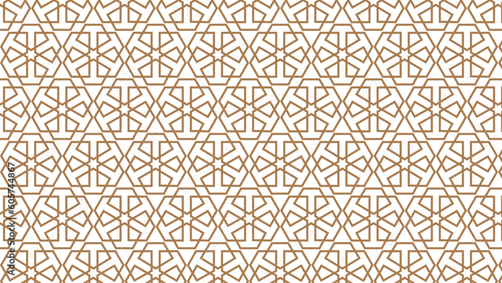Retro brown Islam seamless geometry pattern background eastern style ornament. Geometric Pattern. Seamless Texture Color Background. Element For Design. Illustration. Retro brown Islam seamless geometry pattern background eastern style ornament. Geometric Pattern. Seamless Texture Color Background. Element For Design. Illustration.