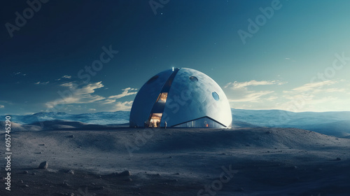 Huge building on the moon.