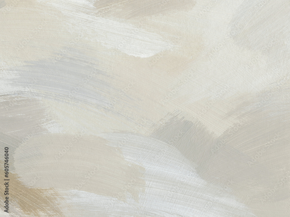 Obraz premium Aesthetic art texture in neutral colors. Hand painted acrylic background with paint brush strokes 