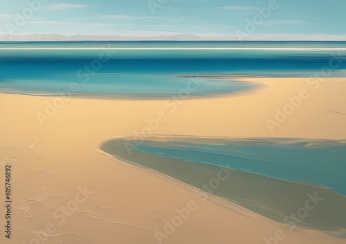 Sandbar, Generative AI Illustration