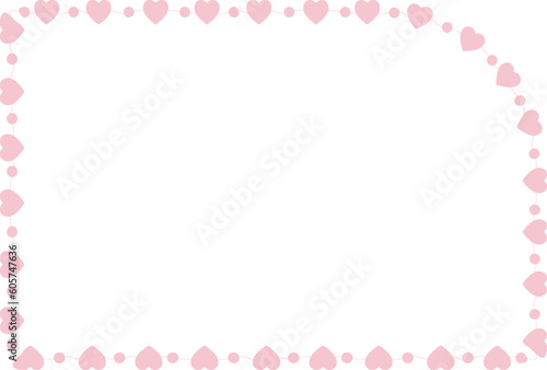 Round Single Corner Rectangle Shape frame flower border floral vector cute pink pastel decoration love pattern classic romantic photo frame design background wedding anniversary birthday valentine  © Pannaruj