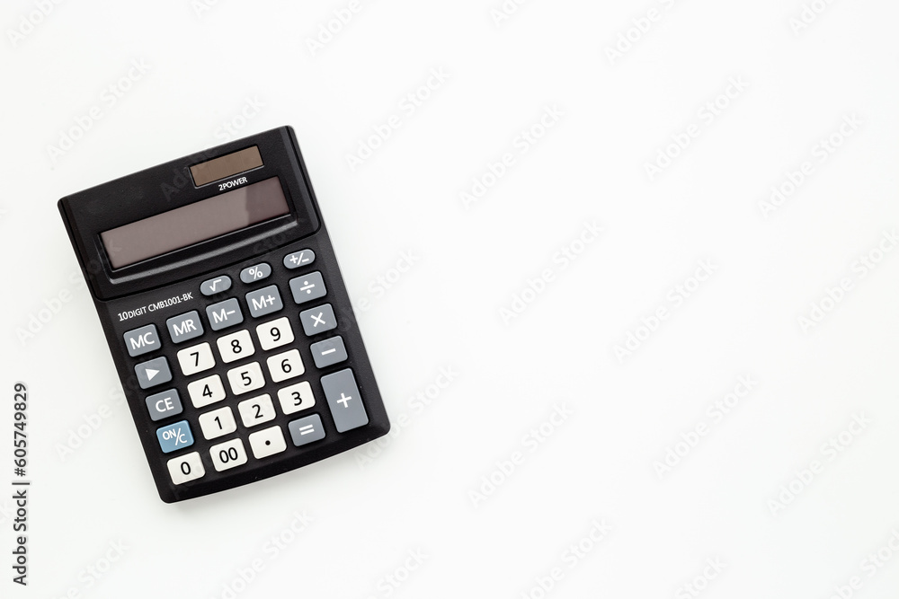 Financial accounting work with calculator. Business report preparing Financial accounting work with calculator. Business report preparing