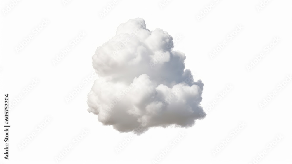 View on a soft white fluffy clouds as background. Generative ai View on a soft white fluffy clouds as background. Generative ai