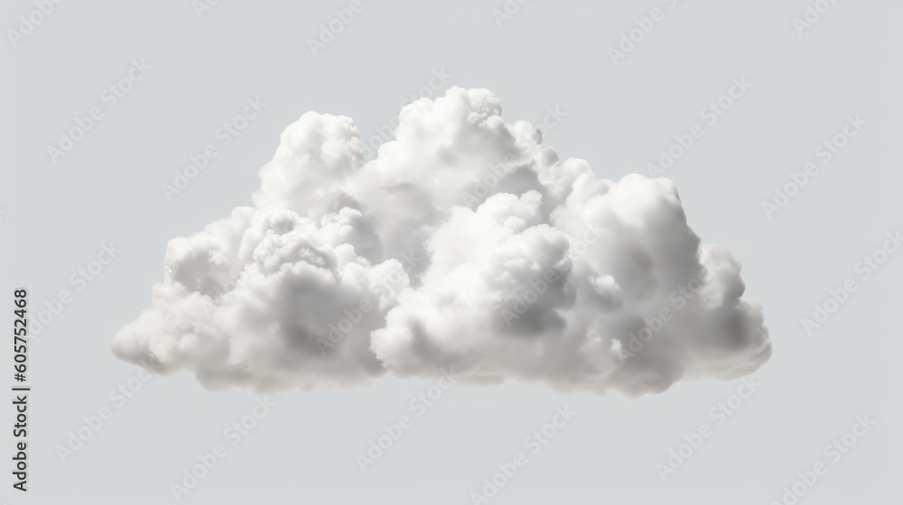View on a soft white fluffy clouds as background. Generative ai View on a soft white fluffy clouds as background. Generative ai