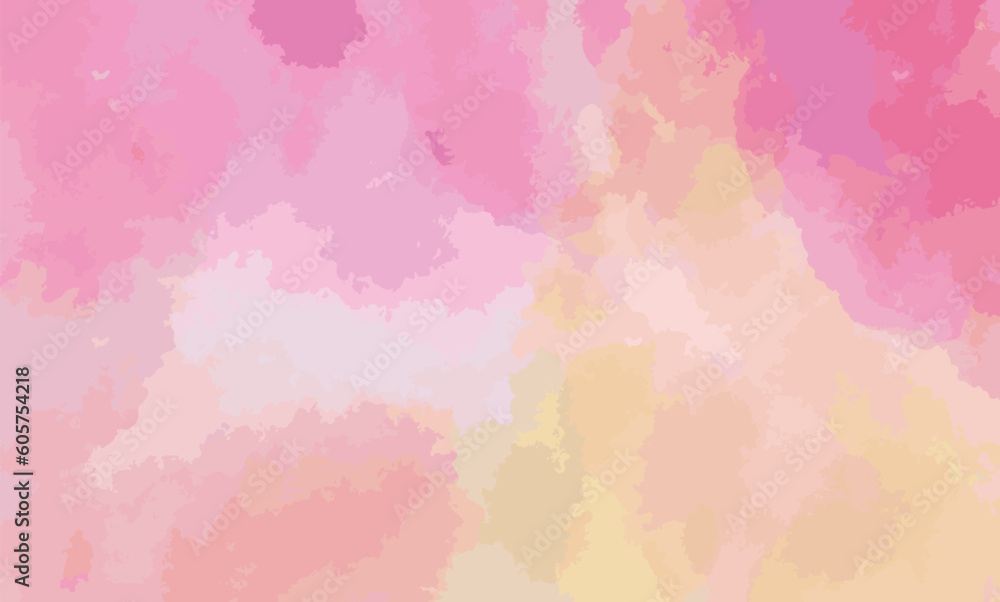 Pink Watercolor Vector Background