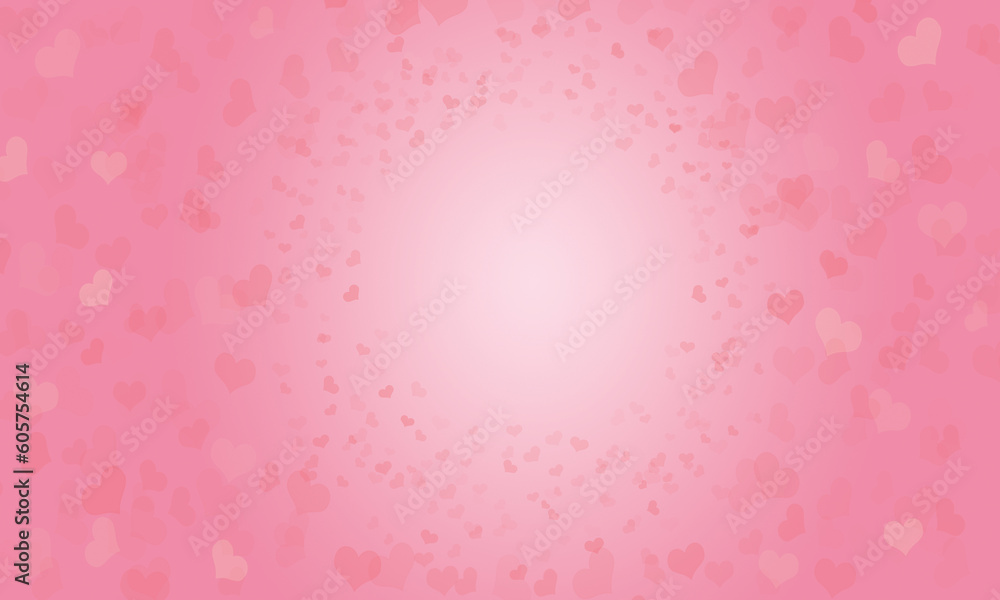 Valentine's day  Love of Heart pink background abstract vector wallpaper
