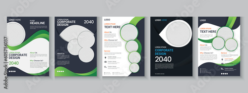 Business flyer template design, corporate flyer proposal, promotional a4 unique layout template design with mockup