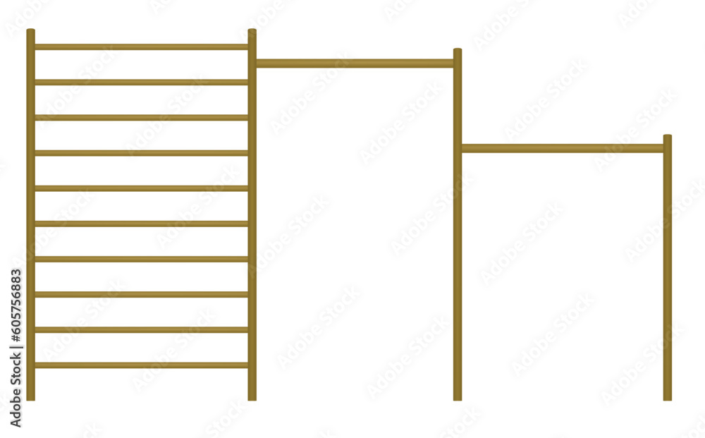 Outdoor fitness equipment. vector illustration Outdoor fitness equipment. vector illustration