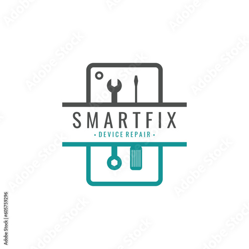 Phone Repair Service Logo Template