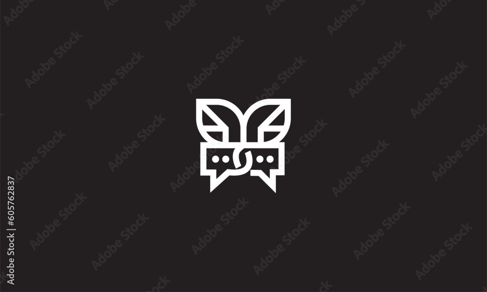 A message logo with wings vector logo template A message logo with wings vector logo template