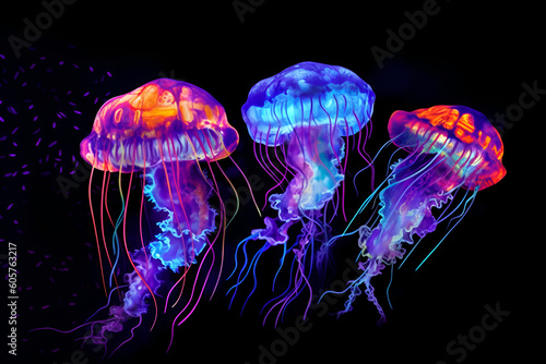Jellyfish Blacklight paint. ai