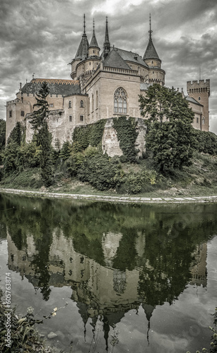 Beautiful Bojnice castle in Slovakia