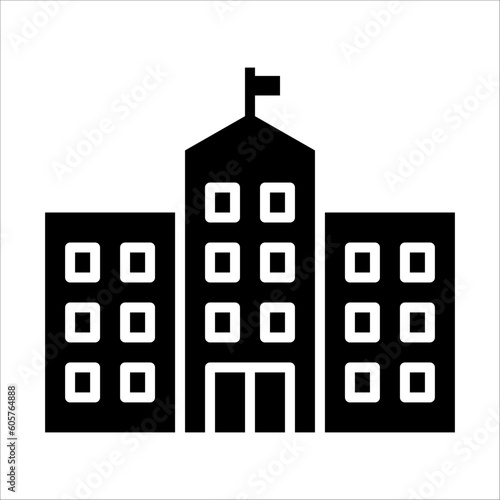 Solid vector icon for university which can be used various design projects.