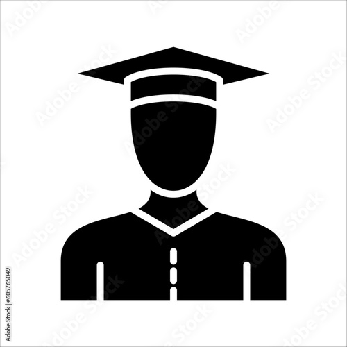 Solid vector icon for master degree which can be used various design projects.