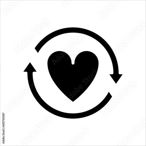 Solid vector icon for heart transplant which can be used various design projects.