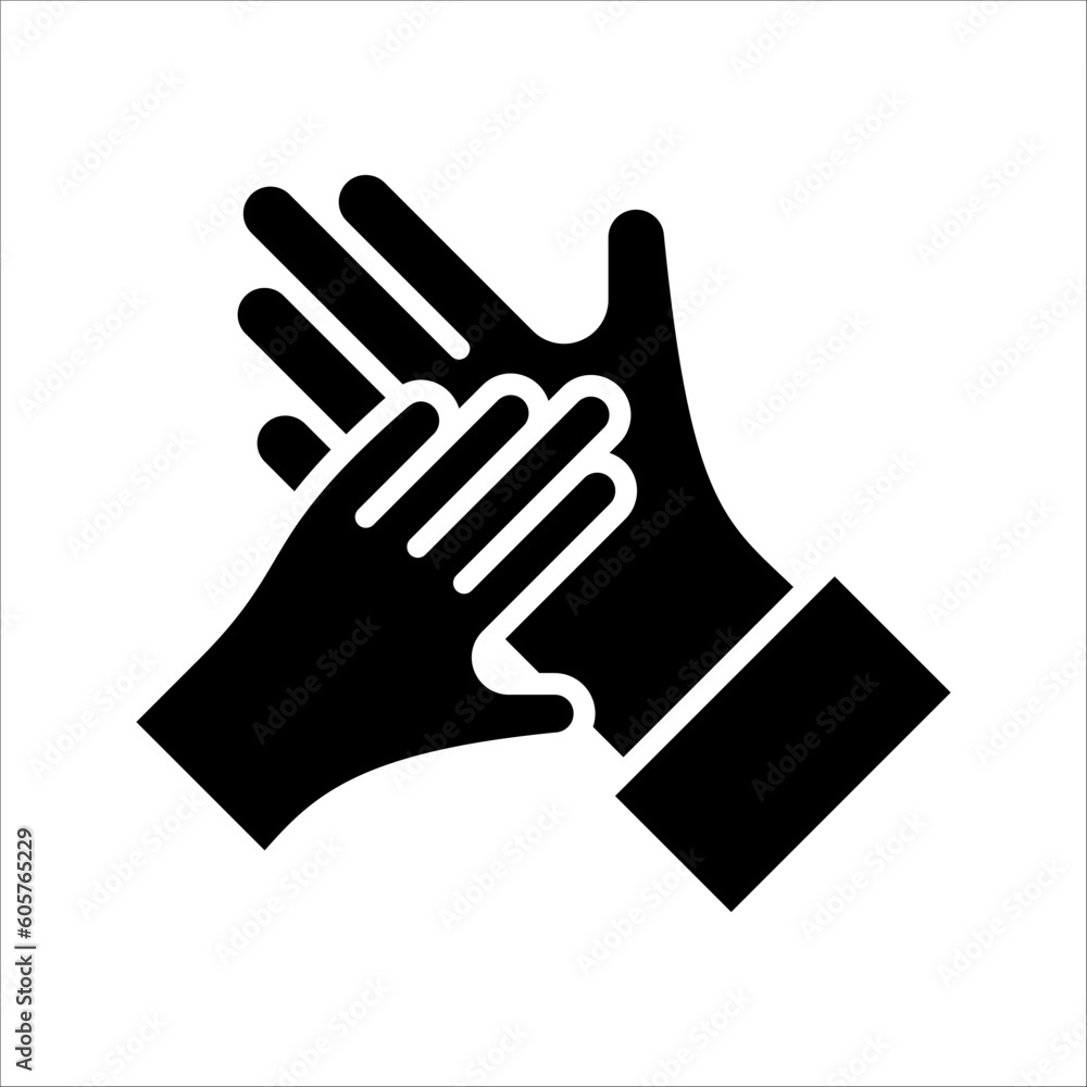 Solid vector icon for interaction which can be used various design projects. Solid vector icon for interaction which can be used various design projects.