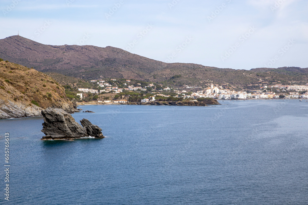 View of Cadaques from the Cala Nans lighthouse. Girona, Spain