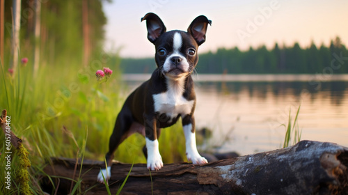 Boston Terrier Cute Dog 