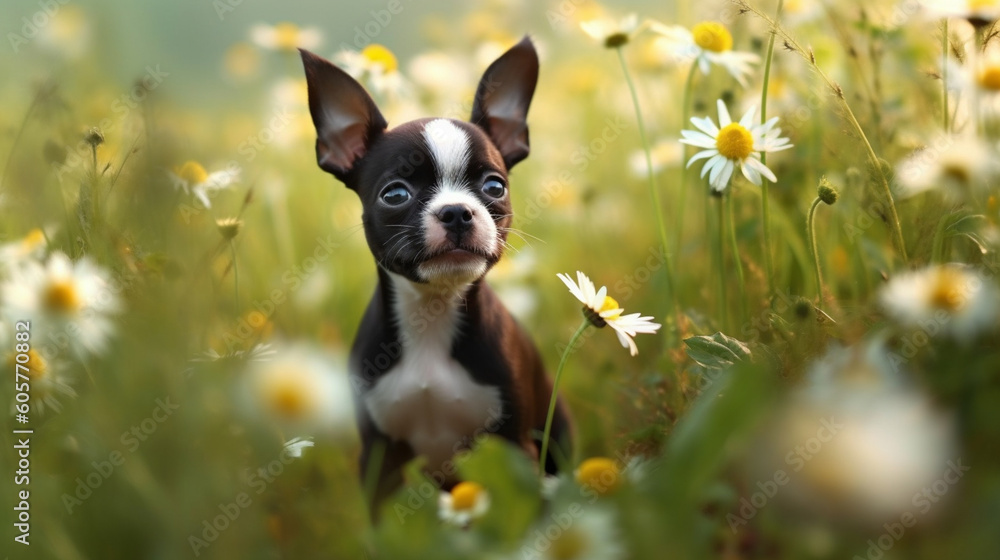 Boston Terrier Cute Dog 