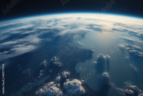 earth from space, earth atmosphere, created with AI, AI, generative AI
