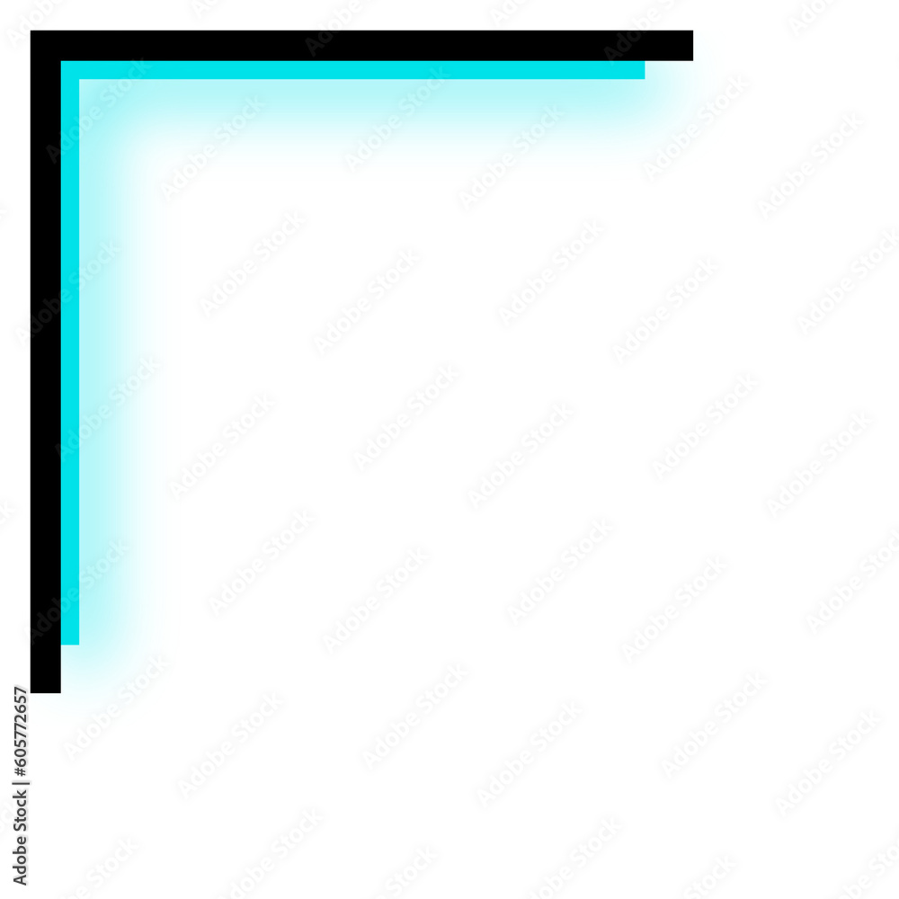 neon light corner edge