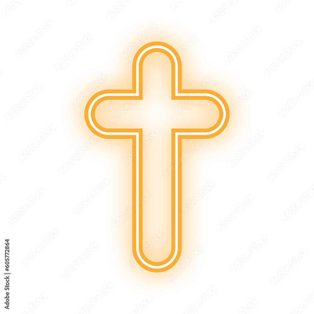 Obraz premium neon holy cross