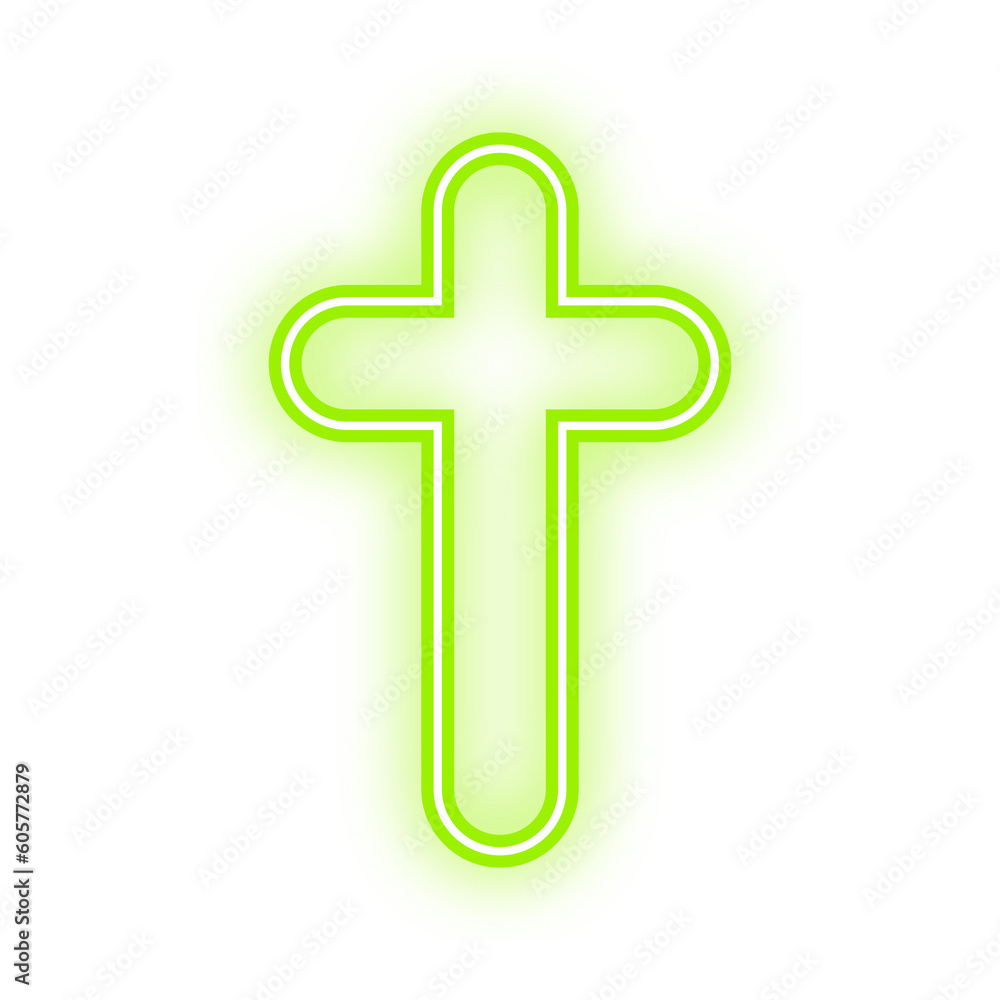 Obraz premium neon holy cross